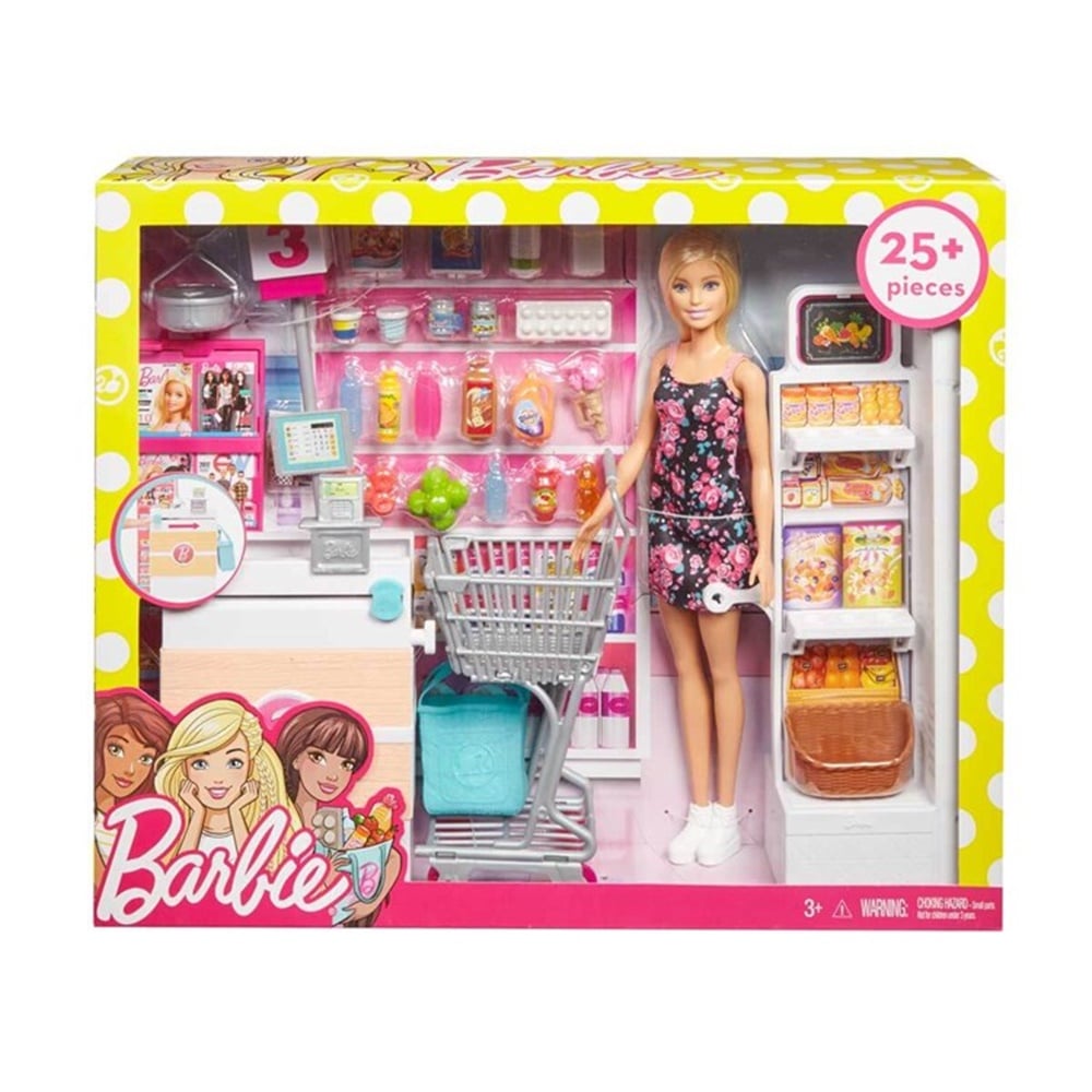 Barbie Süpermarkette Oyun Seti FRP01 Barbie FRP01