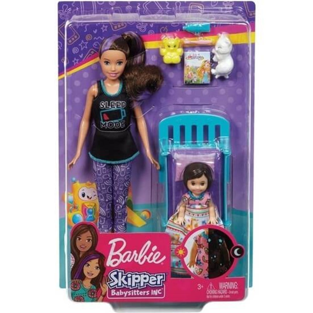Barbie Bebek Bakıcılığı Oyun Seti Beşikli FHY97-GHV88 Barbie GHV88