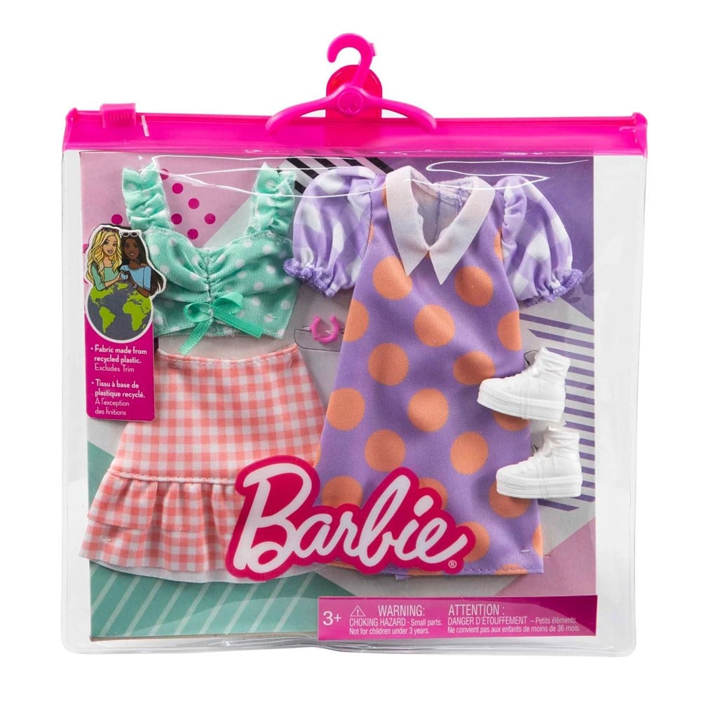 Barbie'nin Kıyafet Koleksiyonu 2'li Paketler GWF04-HBV70 Barbie HBV70