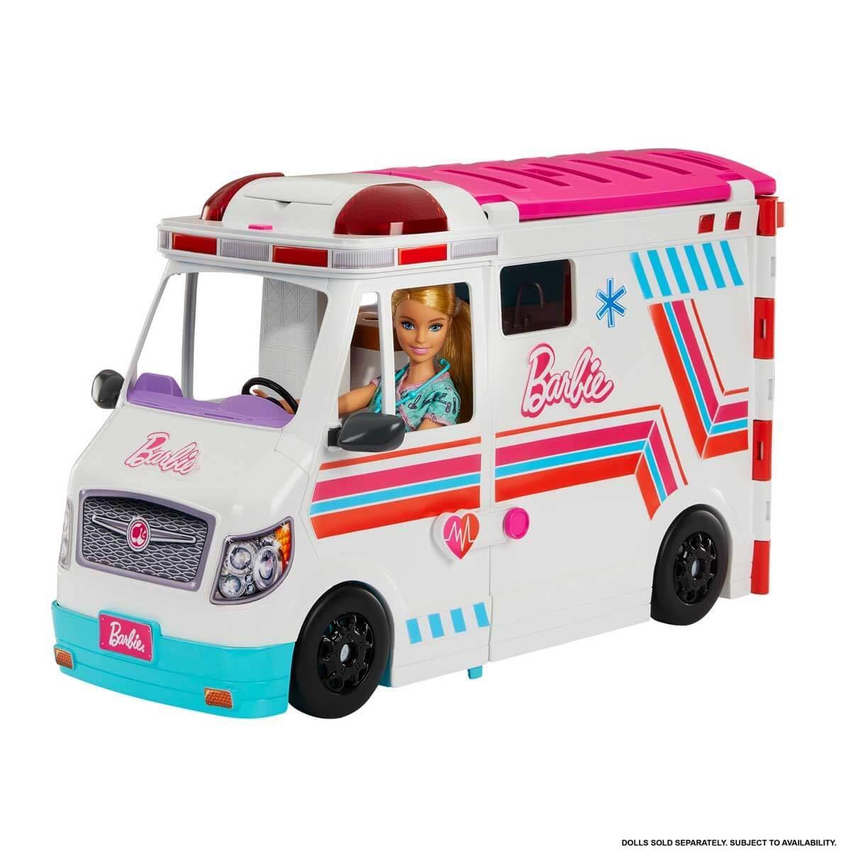 Barbie Dönüşen Ambulans ve Klinik Oyun Seti HKT79 Barbie HKT79