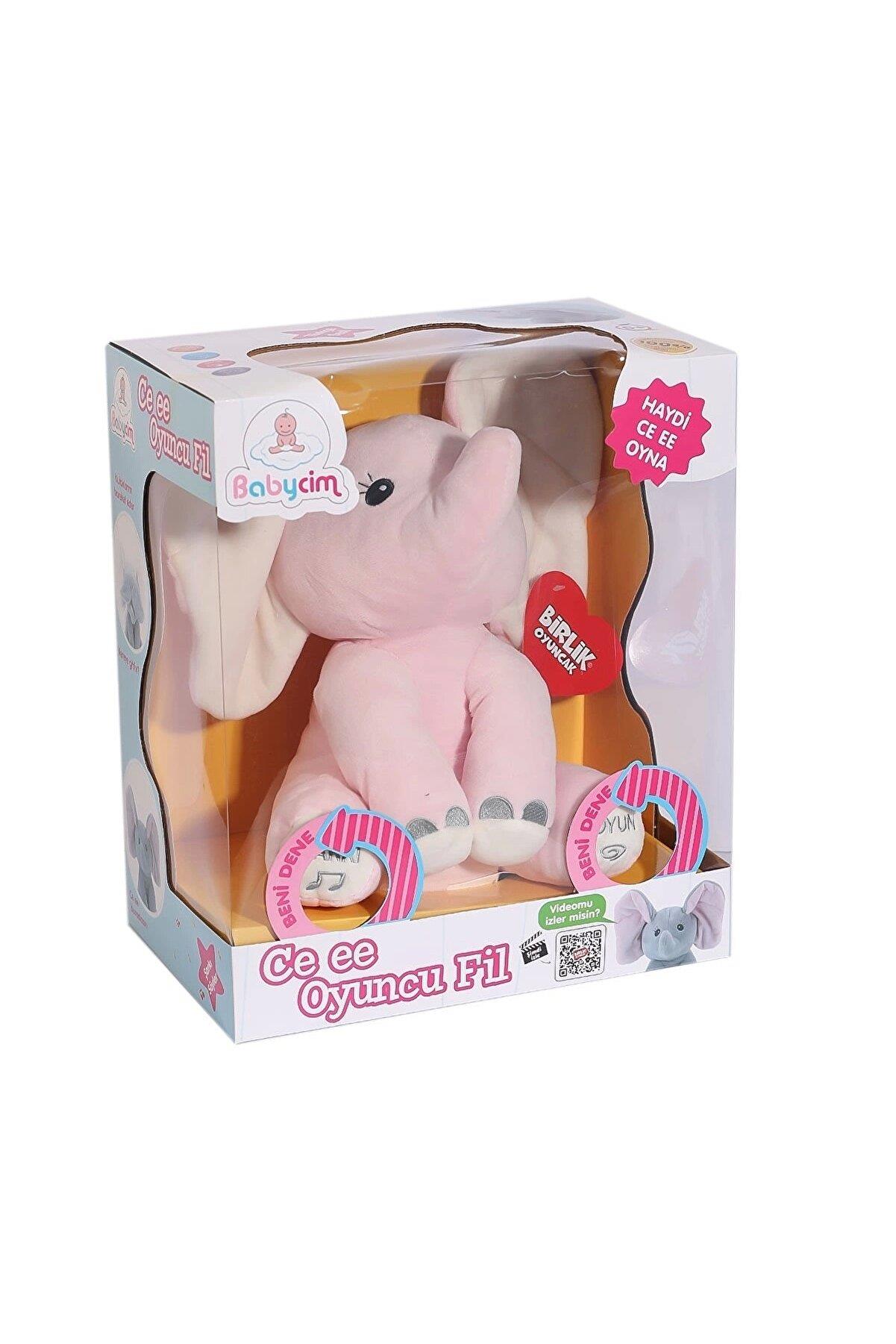 Babycim Neşeli Oyuncu Fil 30 cm Pembe Birlik Oyuncak E1732027 P