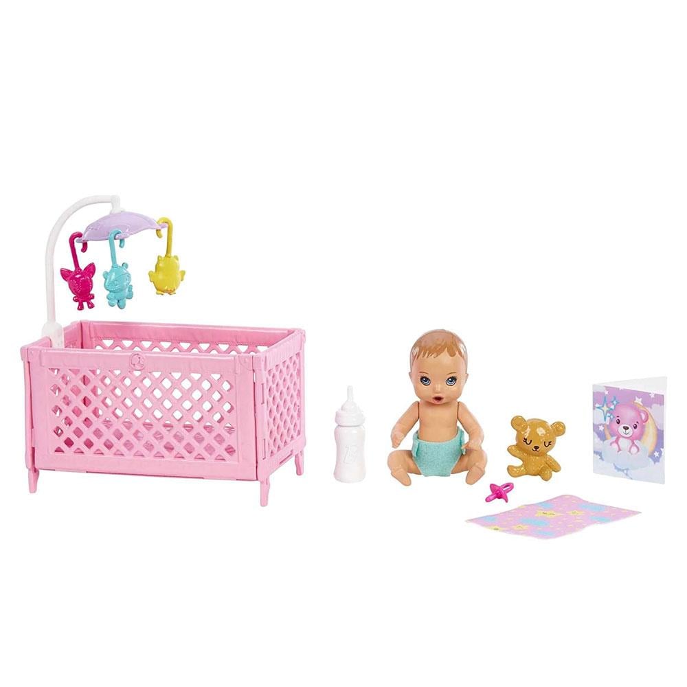 Barbie Bebek Bakıcısı Bebeği ve Aksesuarları Oyun Seti FHY97-HJY33 Barbie HJY33