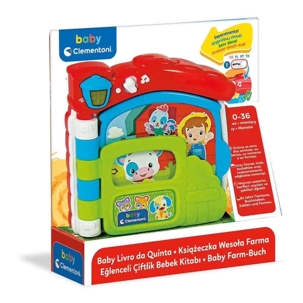 Baby Clementoni Eğlenceli Çiftlik Bebek Kitabı 17652 Clementoni CLE 17652