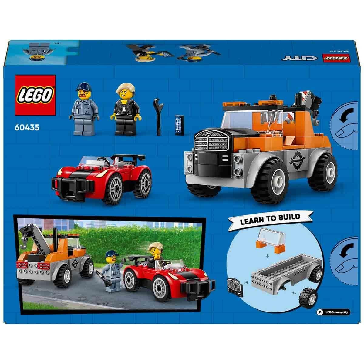 LEGO CITY CEKICI KAMYON VE SPOR ARABA TAMIRI 60435 Diğer LSC60435