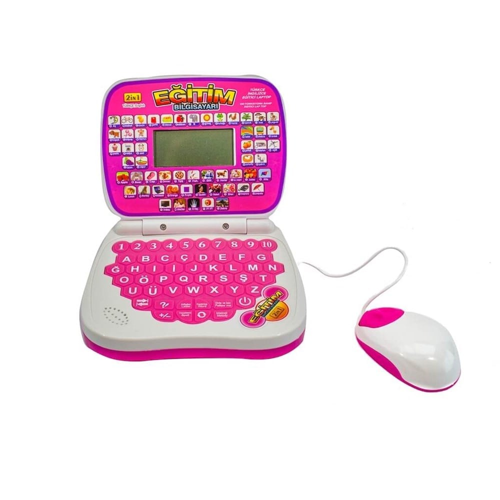 Eğitici Türkçe İngilizce Laptop Çocuk Bilgisayarı Pembe Diğer CNR6683 P