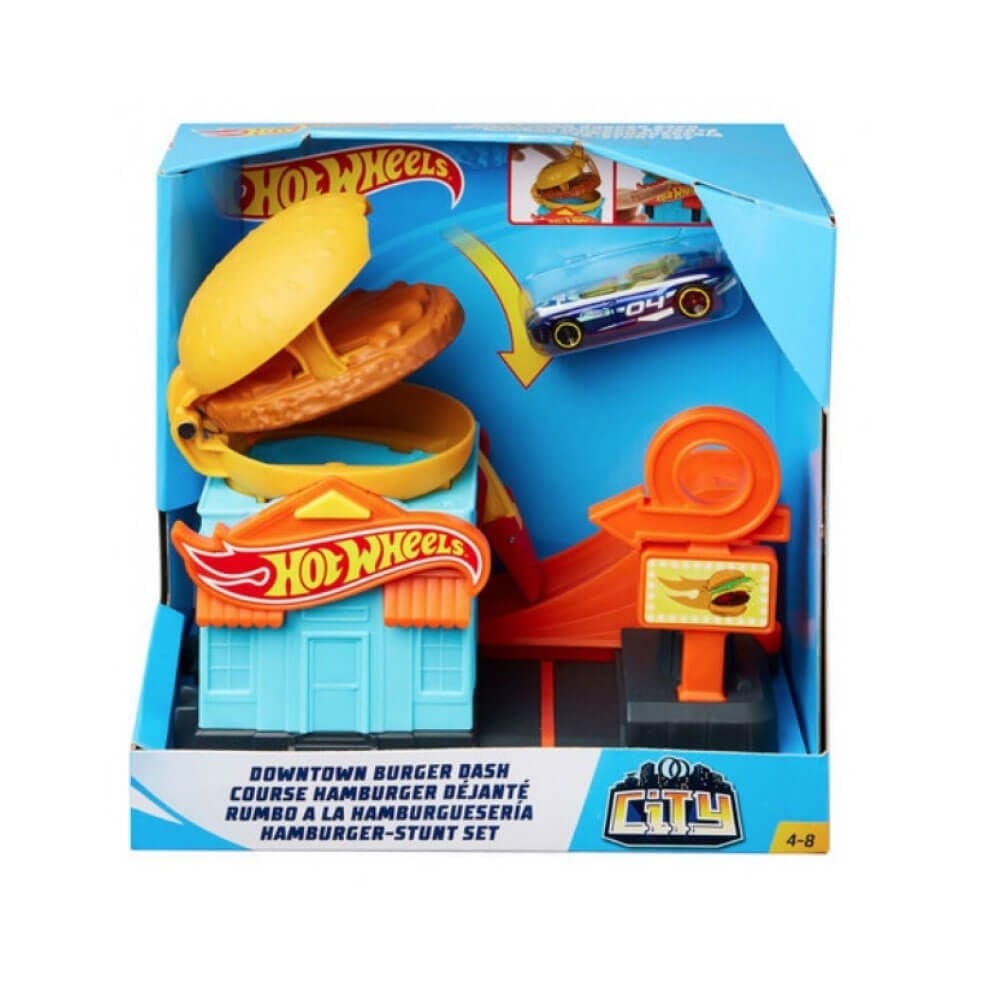 Hot Wheels Şehir Otoparkı Oyun Setleri Burger Frh28-Gpd09 Diğer GPD09