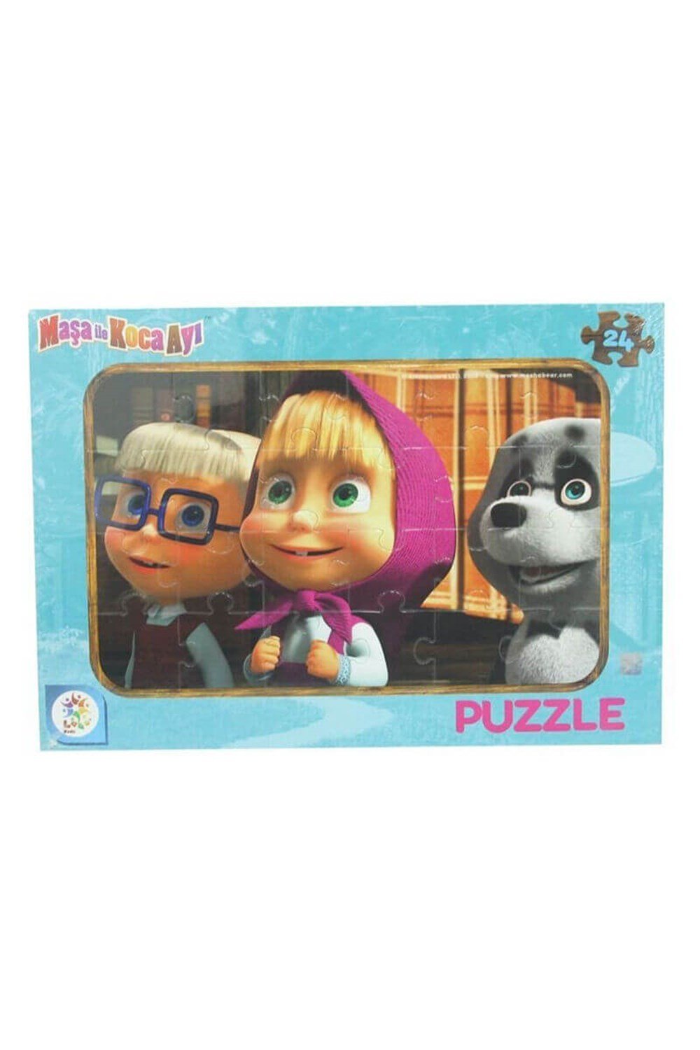 24 Parça Çocuk Puzzle Maşa İle Koca Ayı Diğer MS7537