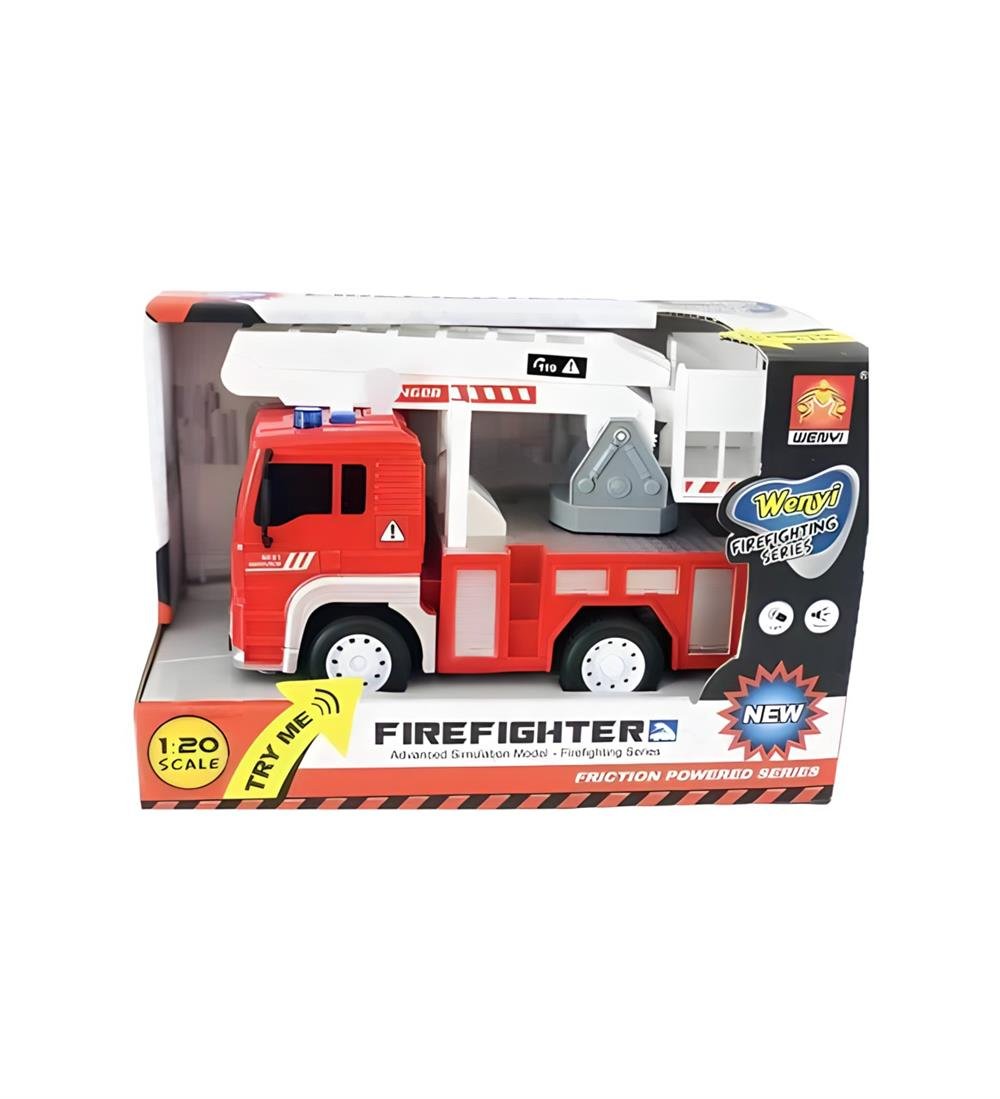 Sesli ve Işıklı İtfaiye Aracı 18 Cm -WY550B