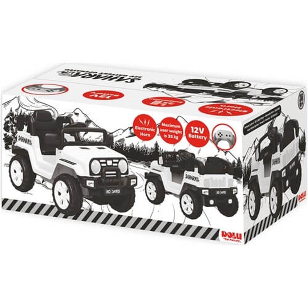 Dolu Neon (Sahara) 12 V Uzaktan Kumandalı Akülü Araba Beyaz Dolu DL8086