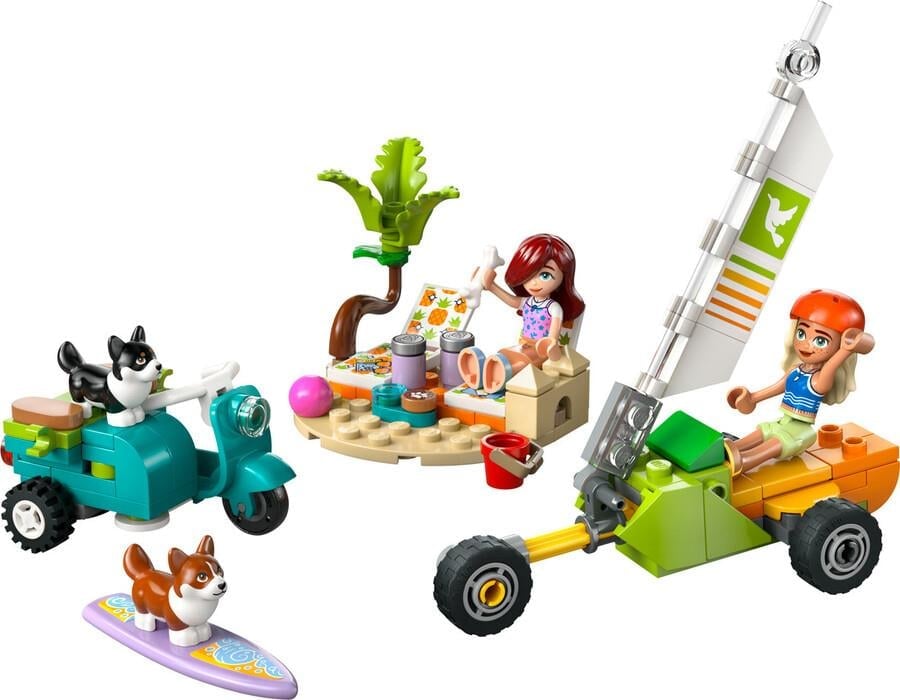 LEGO FRIENDS SORFCU KOPEKLER VE SCOOTER MACERASI 42641 Diğer LGF42641