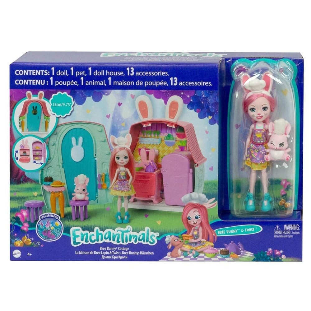Enchantimals Kulübe Oyun Setleri Bree Bunny GYN59-GYN60 Enchantimals GYN60