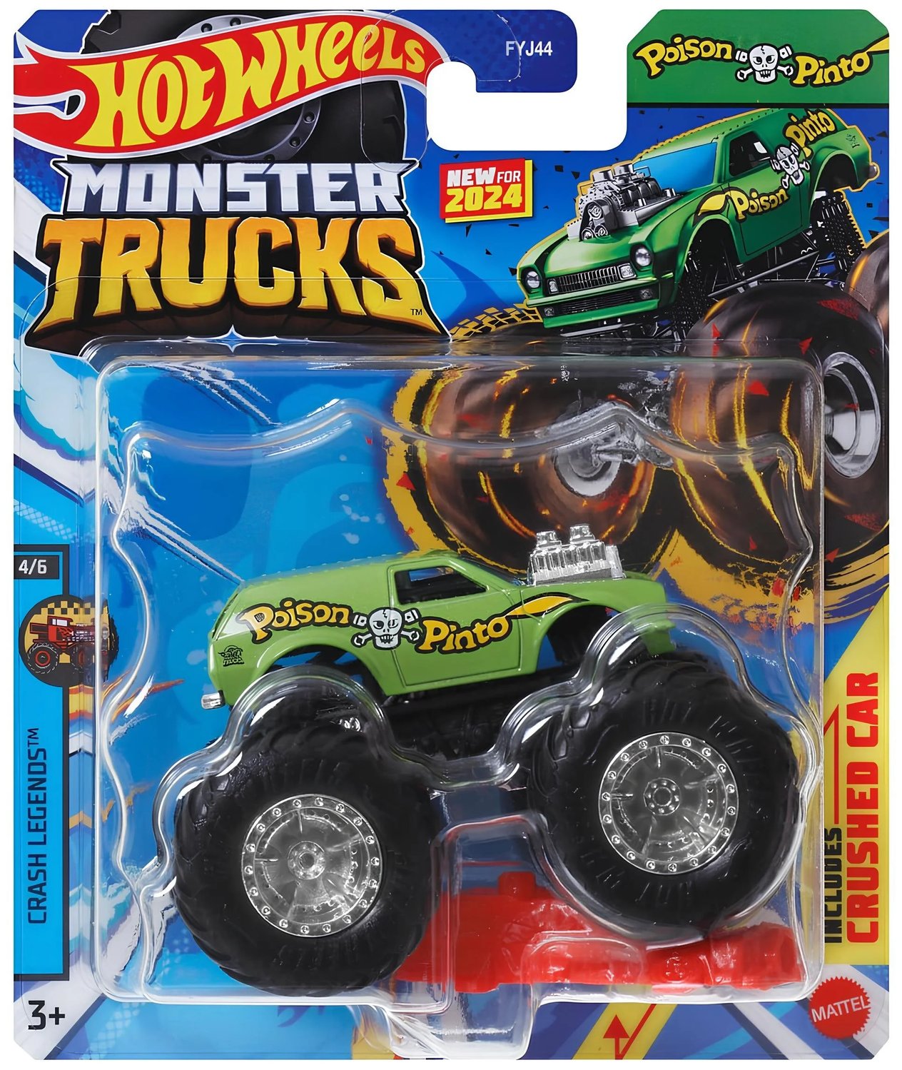 HOT WHEELS MONSTER TRUCKS 1:64 ARABALAR POISON PINTO FYJ44-HTM31 Diğer HTM31