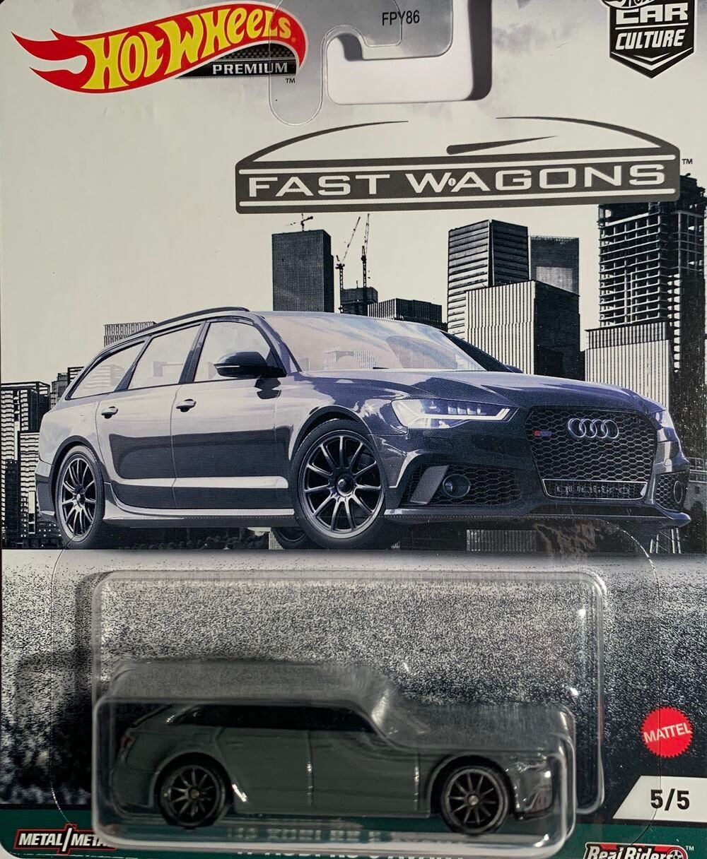Hot Wheels Car Culture Premium Arabalar 17 Audi Rs6 Avant FPY86-GRJ65 Hot Wheels GRJ65