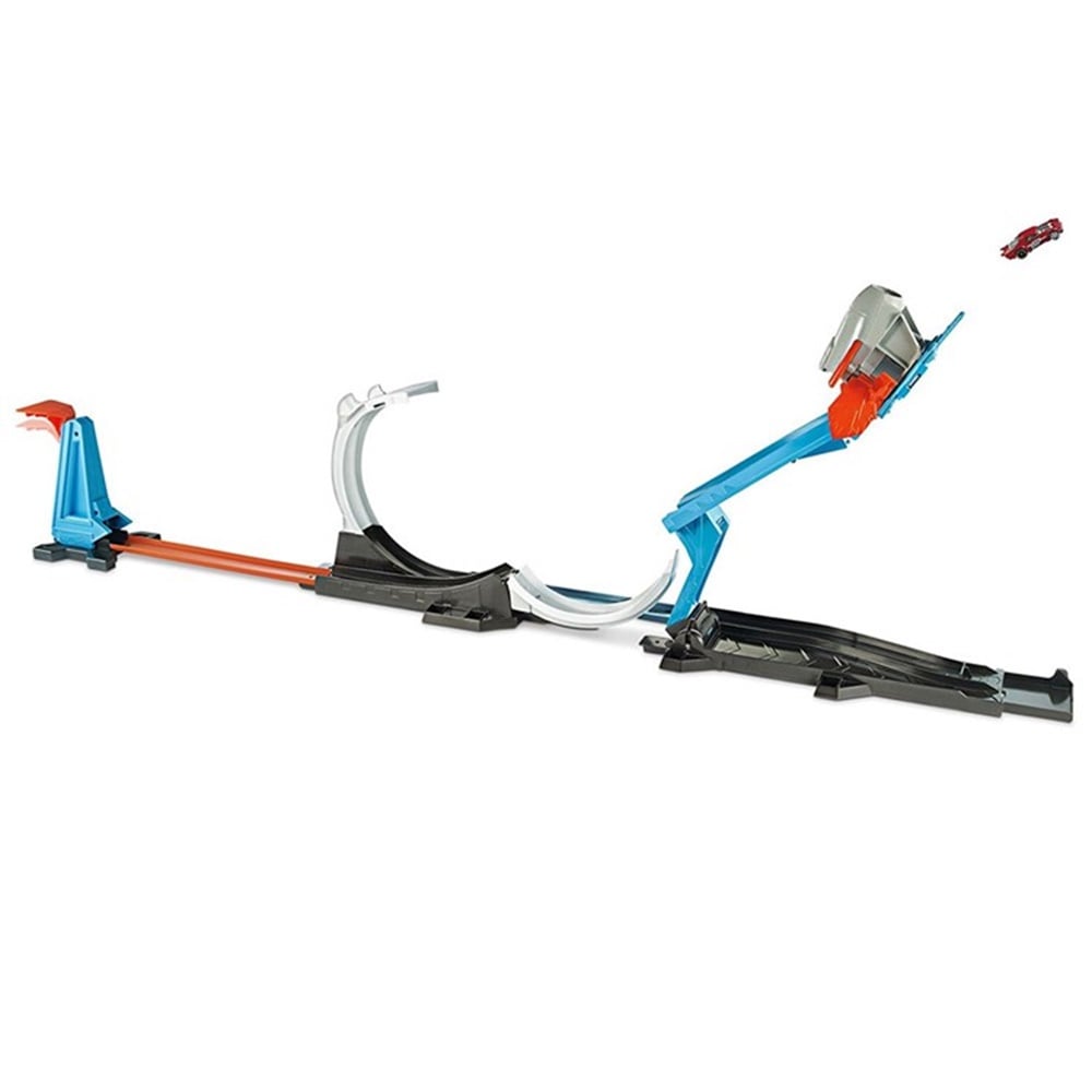 Hot Wheels Track Builder Süper Fırlatma Aksiyonu Yarış Seti FLK60