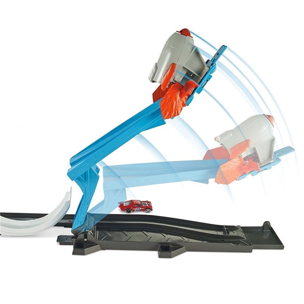 Hot Wheels Track Builder Süper Fırlatma Aksiyonu Yarış Seti FLK60