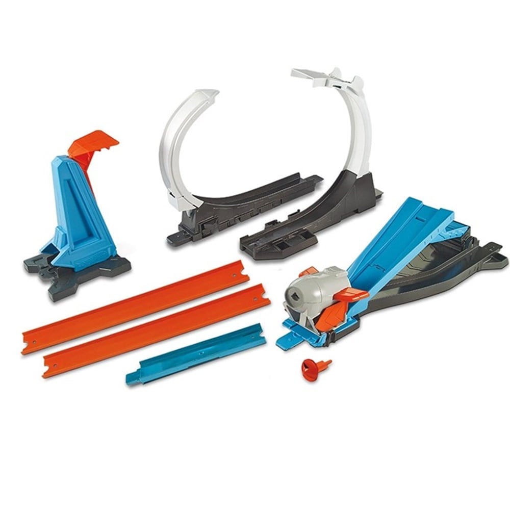 Hot Wheels Track Builder Süper Fırlatma Aksiyonu Yarış Seti FLK60