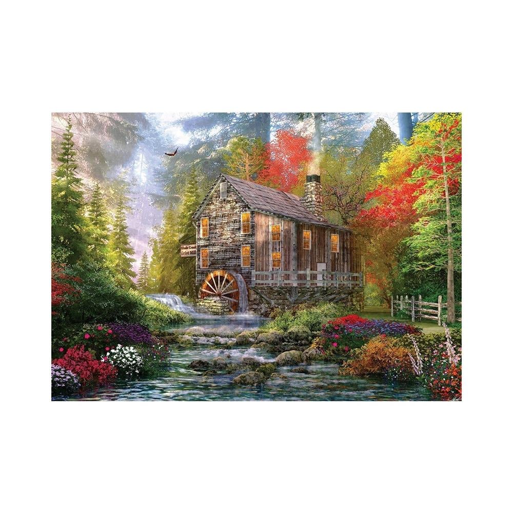 KS Puzzle 1000 Parça Parça Old Wood Mill 11356 KS Games KS 11356