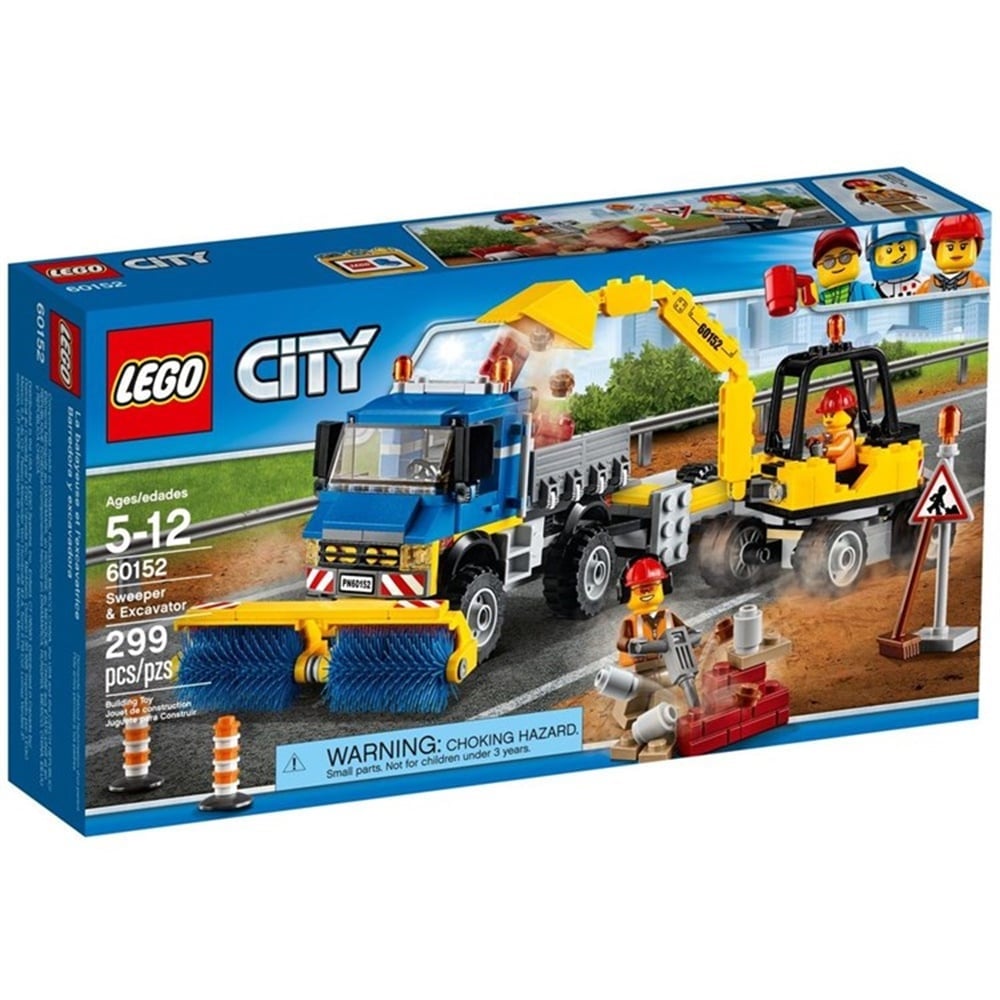 Lego City Süpürücü ve Ekskavatör LSC60152