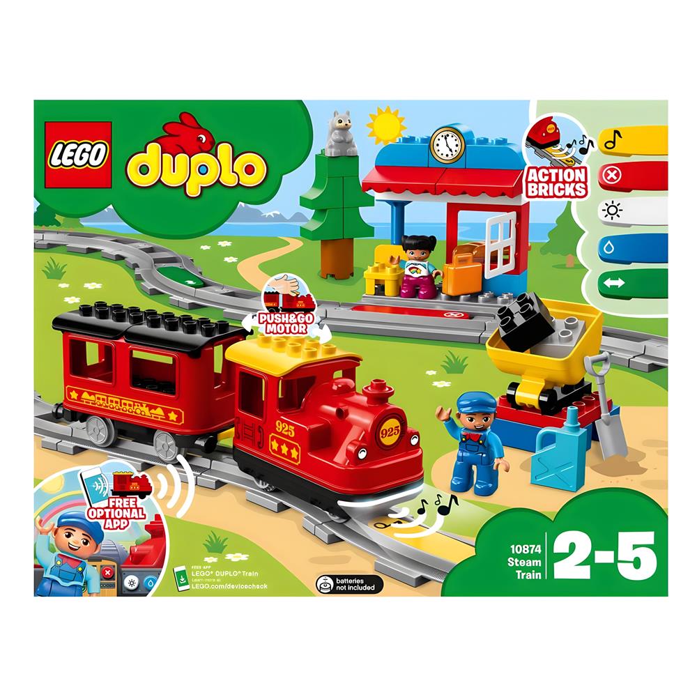 LEGO Duplo Town Buharlı Tren 10874 Lego LED10874