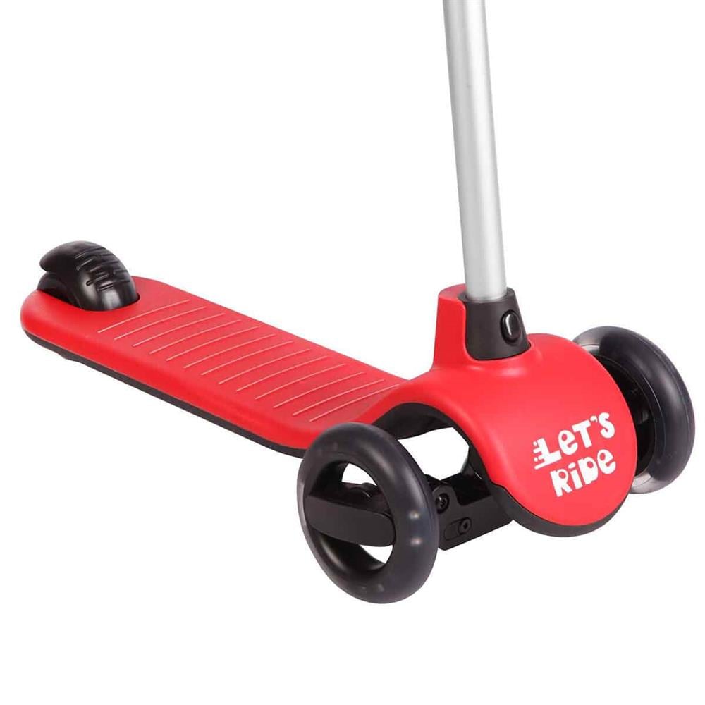 LC Let's Ride Işıklı ve 3 Tekerlekli Kırmızı Çocuk Scooter Lets Be Child ENF LC 30906