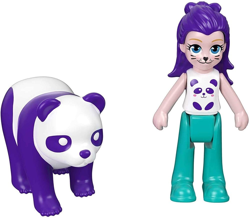 Polly Pocket Çift Taraflı Micro Oyun Setleri Panda GTM56-GTM58 Polly Pocket GTM58