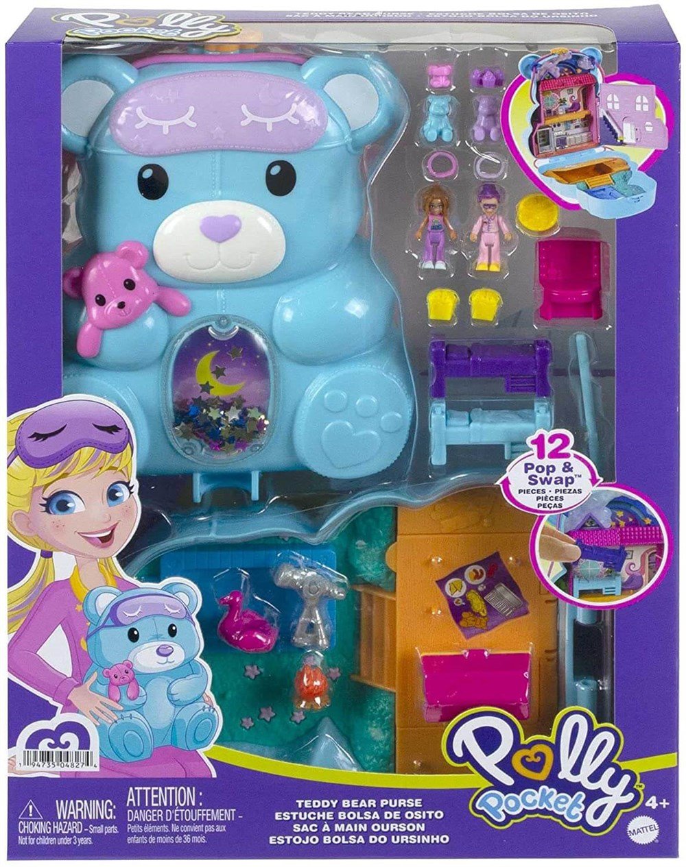 POLLY POCKET CANTA OLABILEN MICRO OYUN SETLERI GKJ63-HGC39 Polly Pocket HGC39