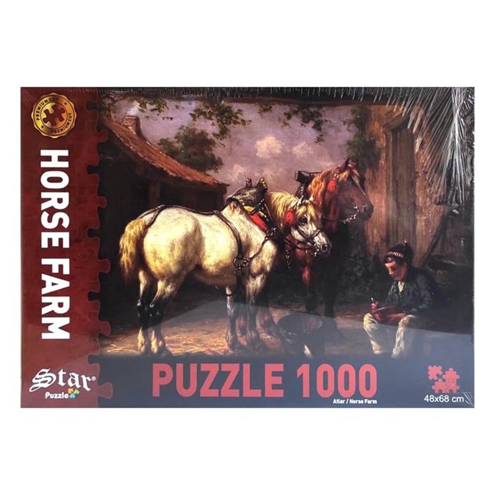 Star Puzzle Atlar 1000 Parça 1100325 Star STR1100325