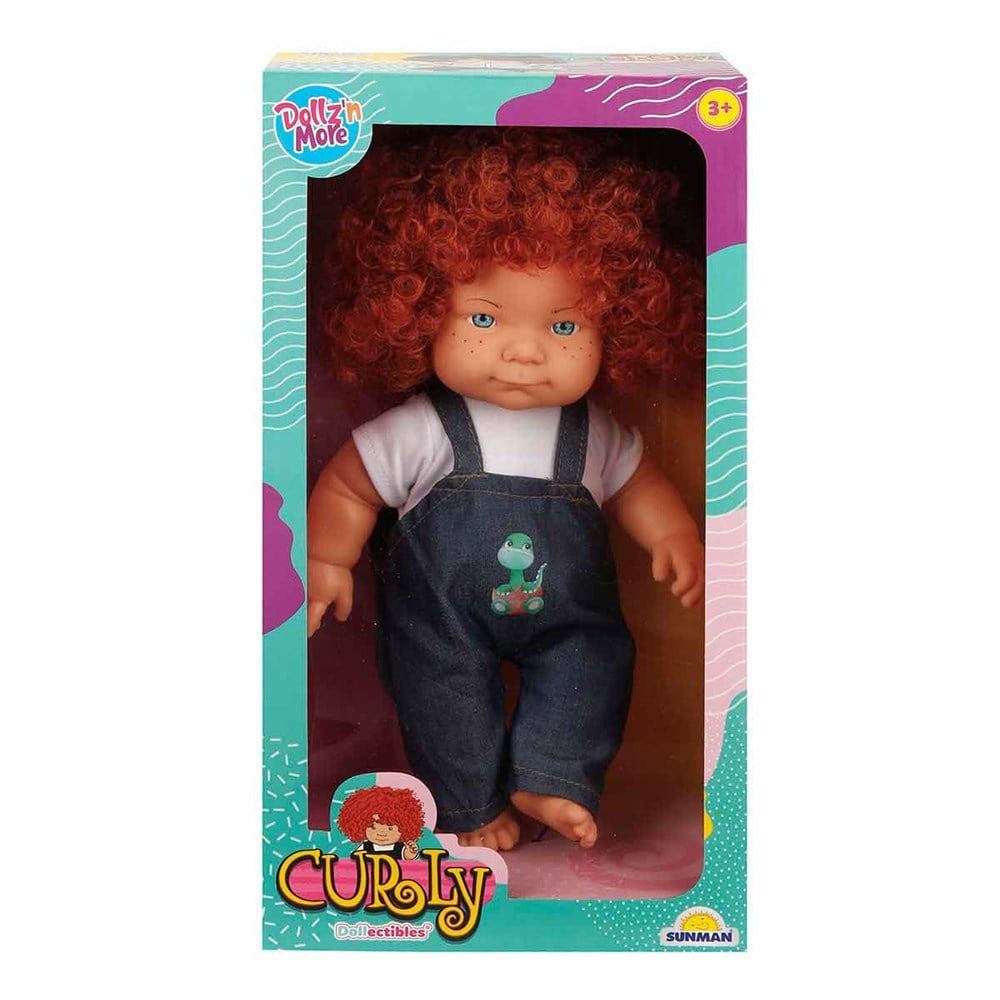 Curly Kıvırcık Saçlı Bebek 35 cm S01030151 Sunman S01030151