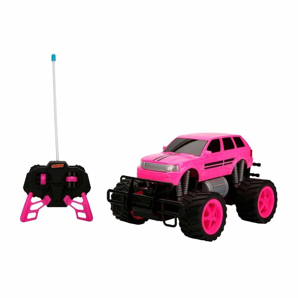 1:18 Uzaktan Kumandalı Neon Jumbo Weels USB Şarjlı Araba 26 cm Jeep Sunman S01080032 J