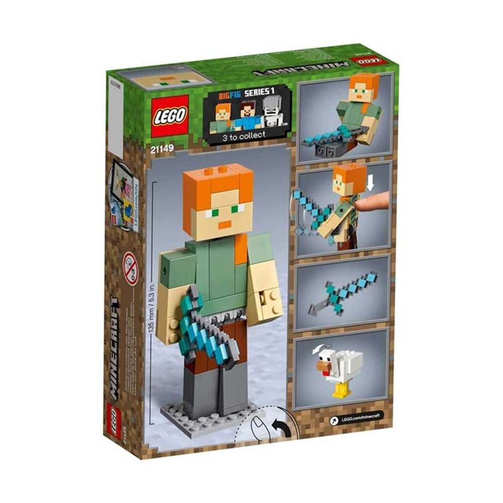 LEGO MINECRAFT TAVUKLU BIGFIG ALEX 21149 Toystop 21149