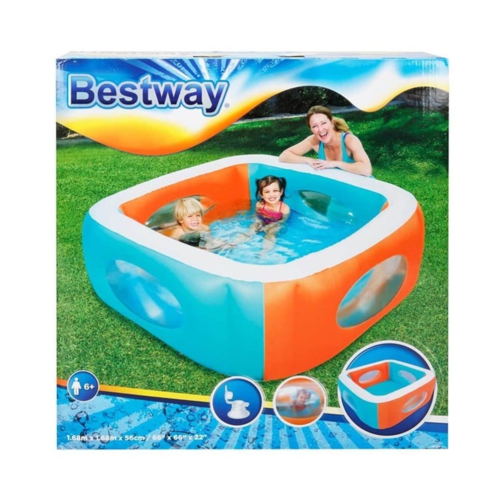 BESTWAY 168X56 CM PENCERELI KARE HAVUZ Toystop 51132
