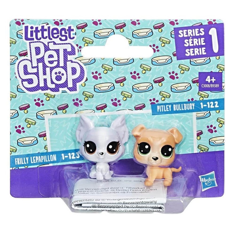 LITTLEST PET SHOP IKILI MINIS PITBULL VE PAPILLION B9389-C3008 Toystop C3008
