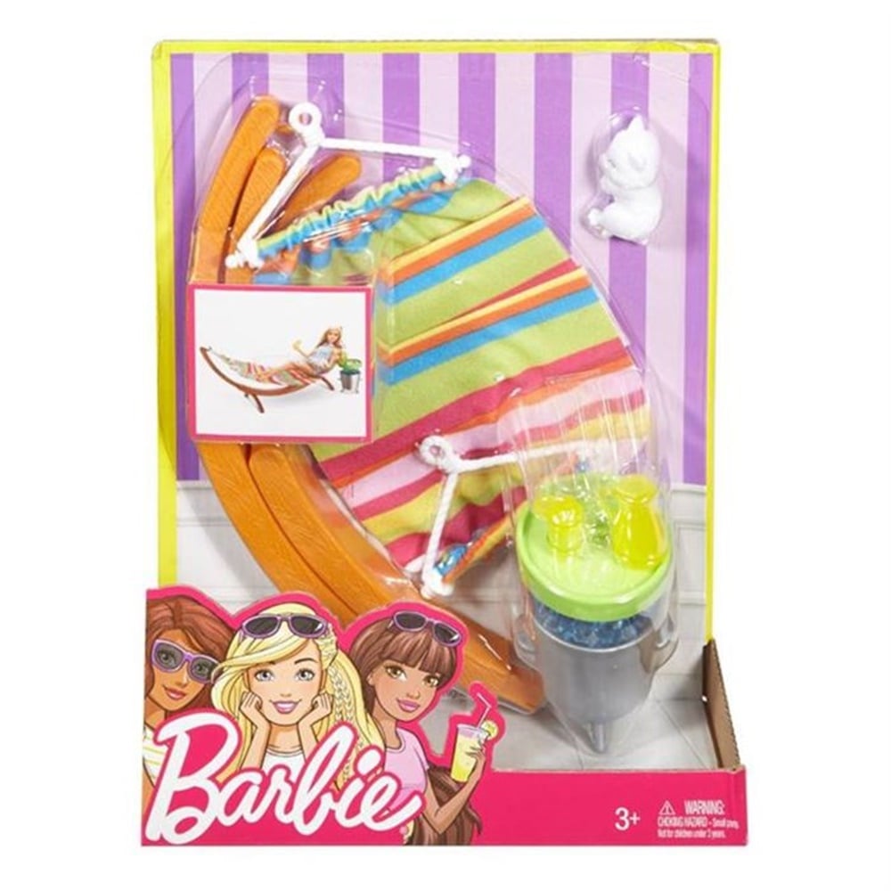 BARBIE ACIK HAVA DEKORASYONU HAMAK SETI Toystop DVX47