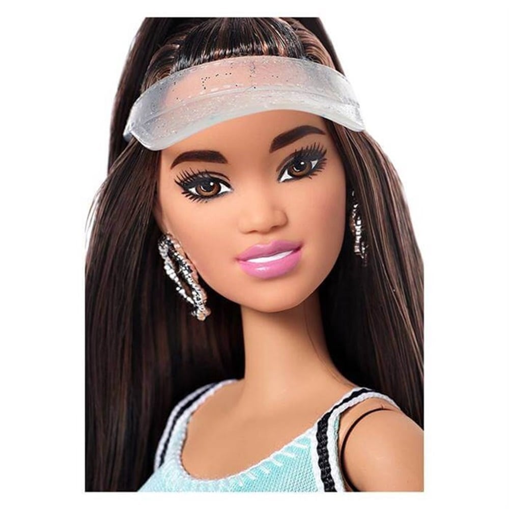 BARBIE FASHIONISTA BEBEK VE KIYAFETLERI MAVI ELBISELI FJF67-FJF71 Toystop FJF71