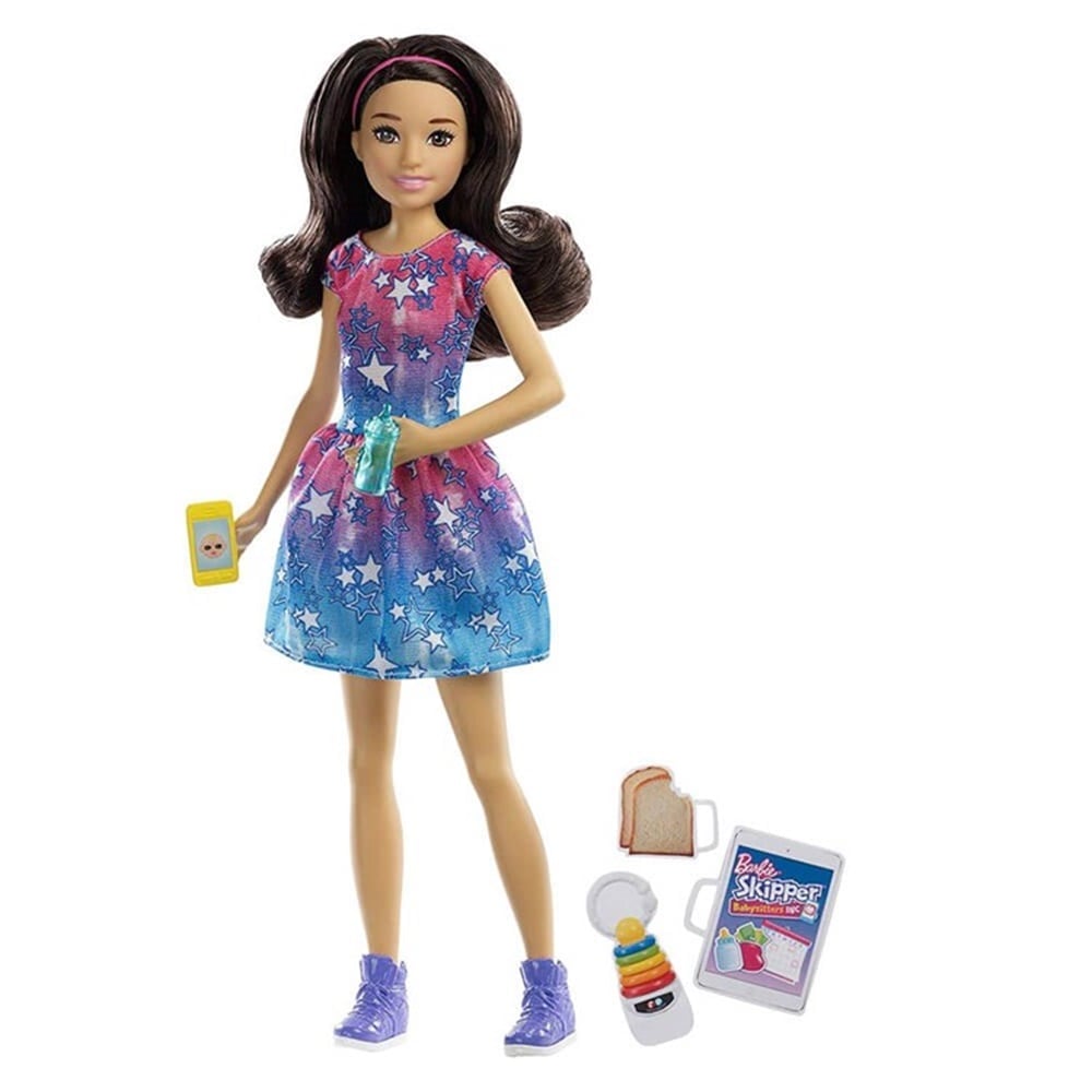 BARBIE BEBEK BAKICISI BEBEKLER YILDIZLI FHY89 Toystop FXG93