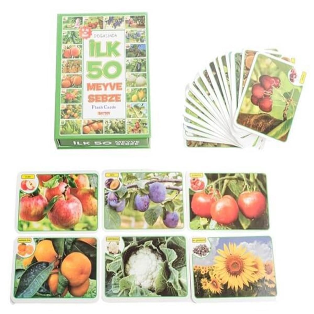 F.CARD DOGASINDA ILK 50 MEYVE SEBZE Toystop T01001420