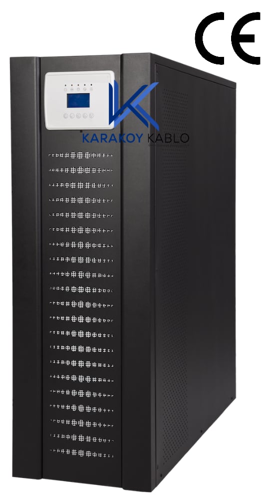 10 KVA Kesintisiz Güç Kaynağı Online UPS 3F-3F  20 Akülü Kabin Dahil 12V 7Ah 2-6 DK 