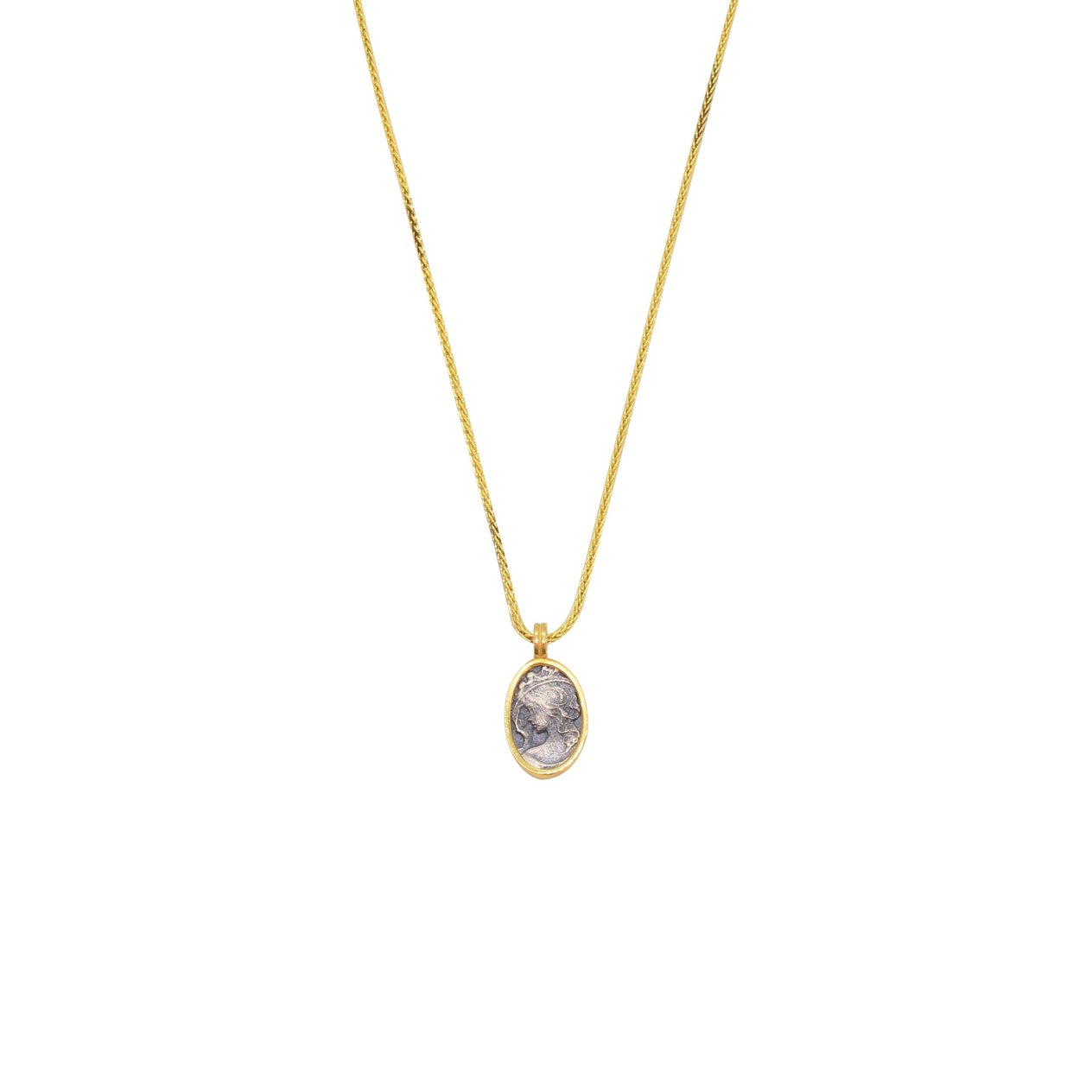 KolyeCMC2506Cameo Gümüş Kolye