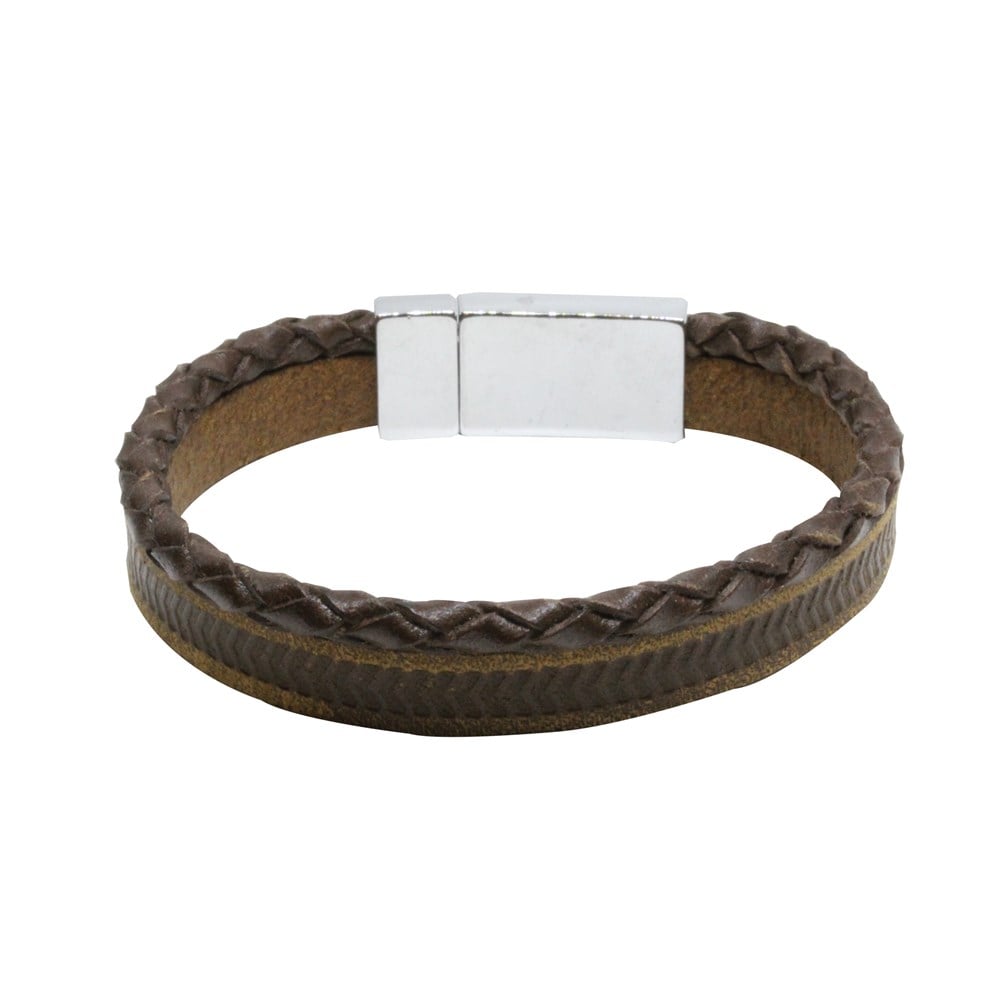 Leather Cool SeriesCMC7513Çelik Deri Bileklik