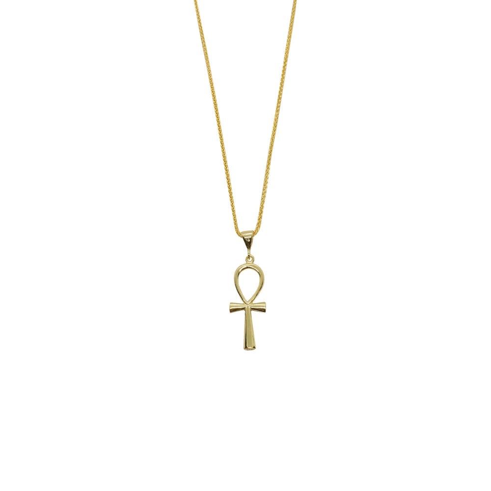 KolyeCMC9034Gold Ankh Gümüş Kolye 