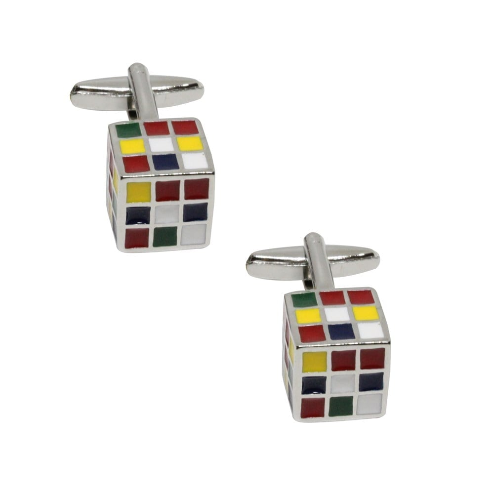 Kol DüğmesiCMC7623Rubik Küp Figürlü Kol Düğmesi 