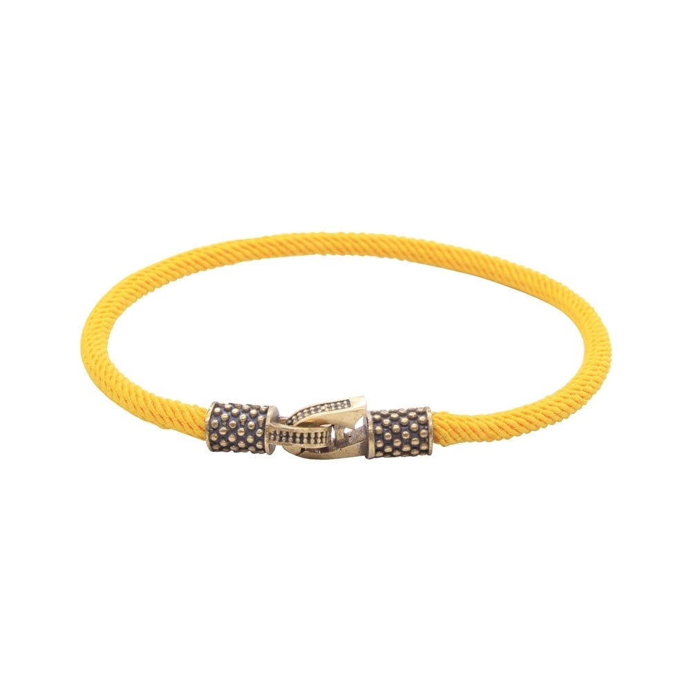 Leather Cool SeriesCMC1303Sarı Bronz İp Bileklik