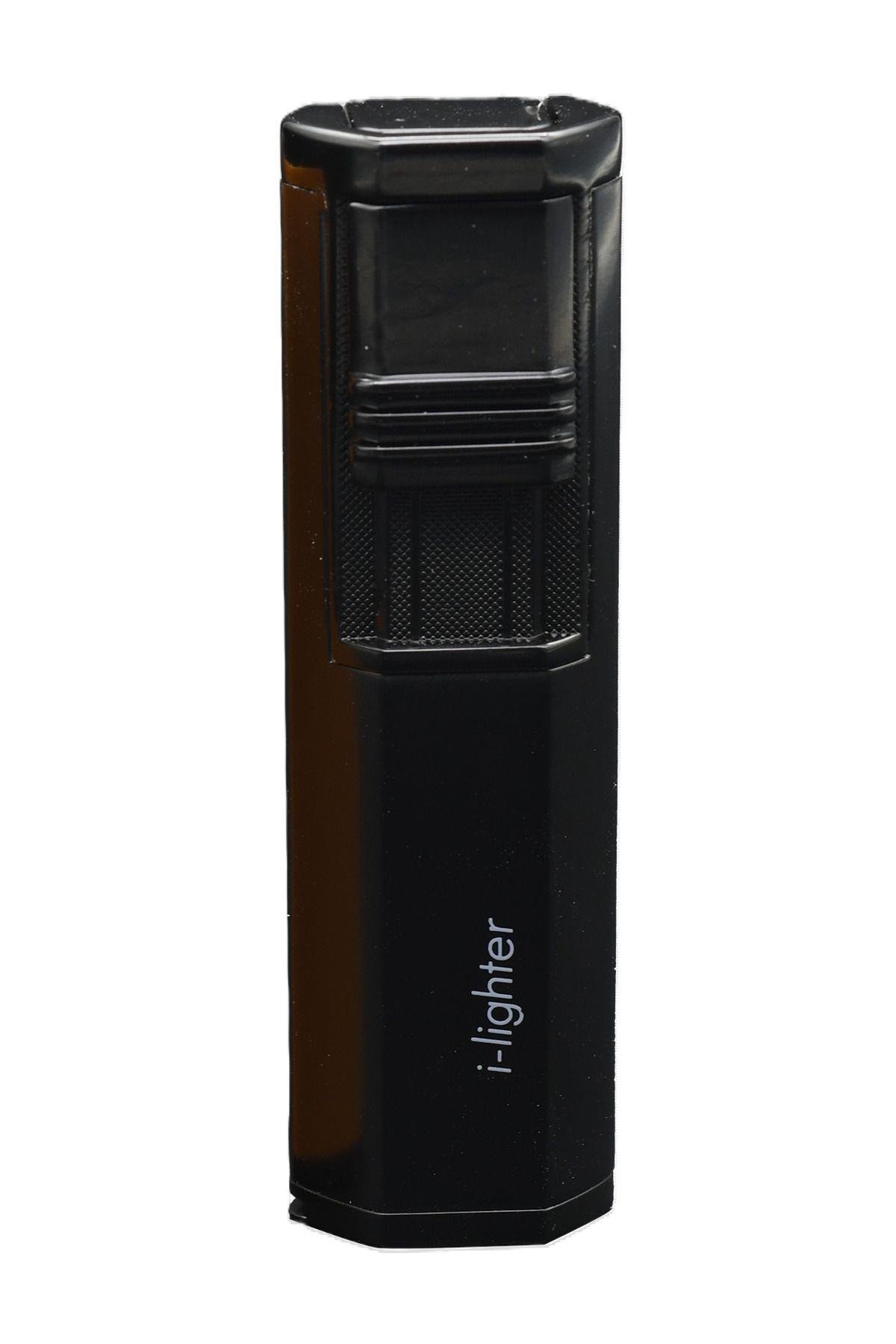 İ-Lighter 2 Torch Jet Alev Puro Çakmağı Metal Siyah