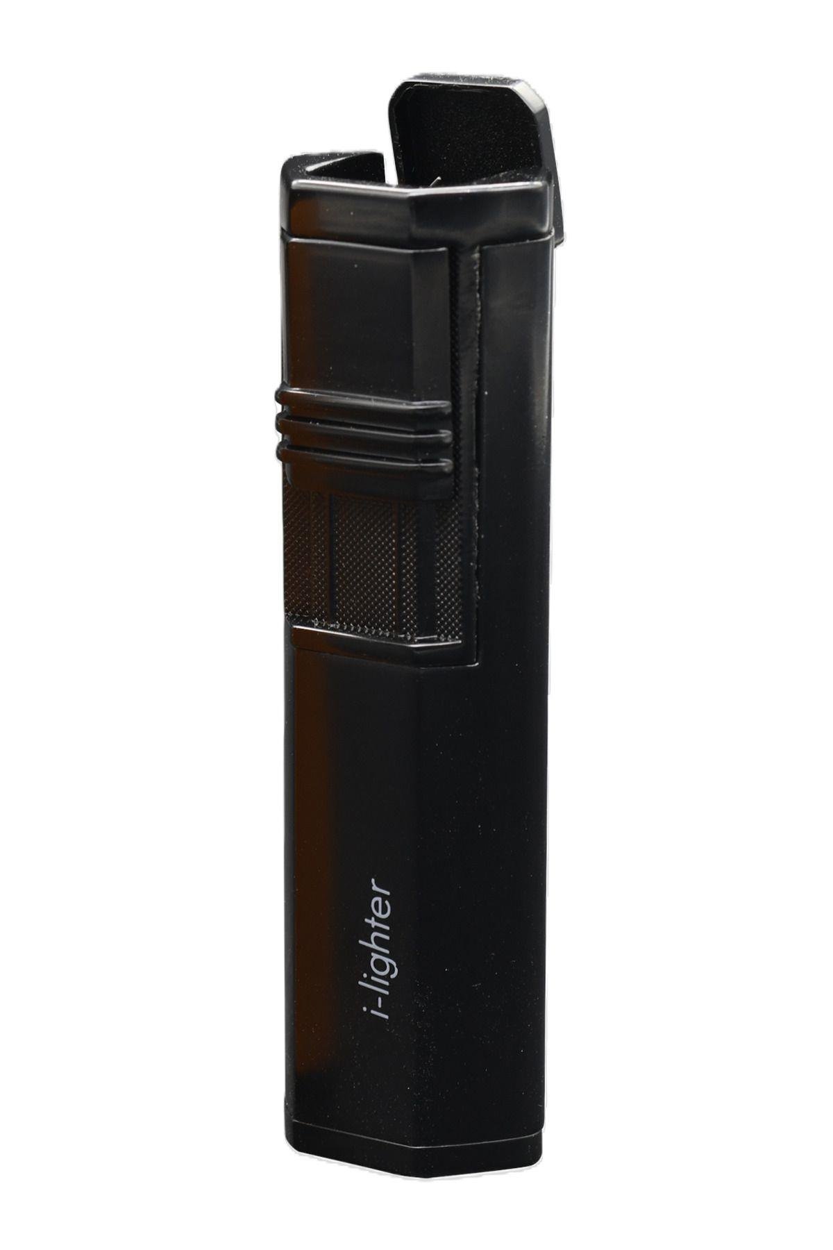 İ-Lighter 2 Torch Jet Alev Puro Çakmağı Metal Siyah