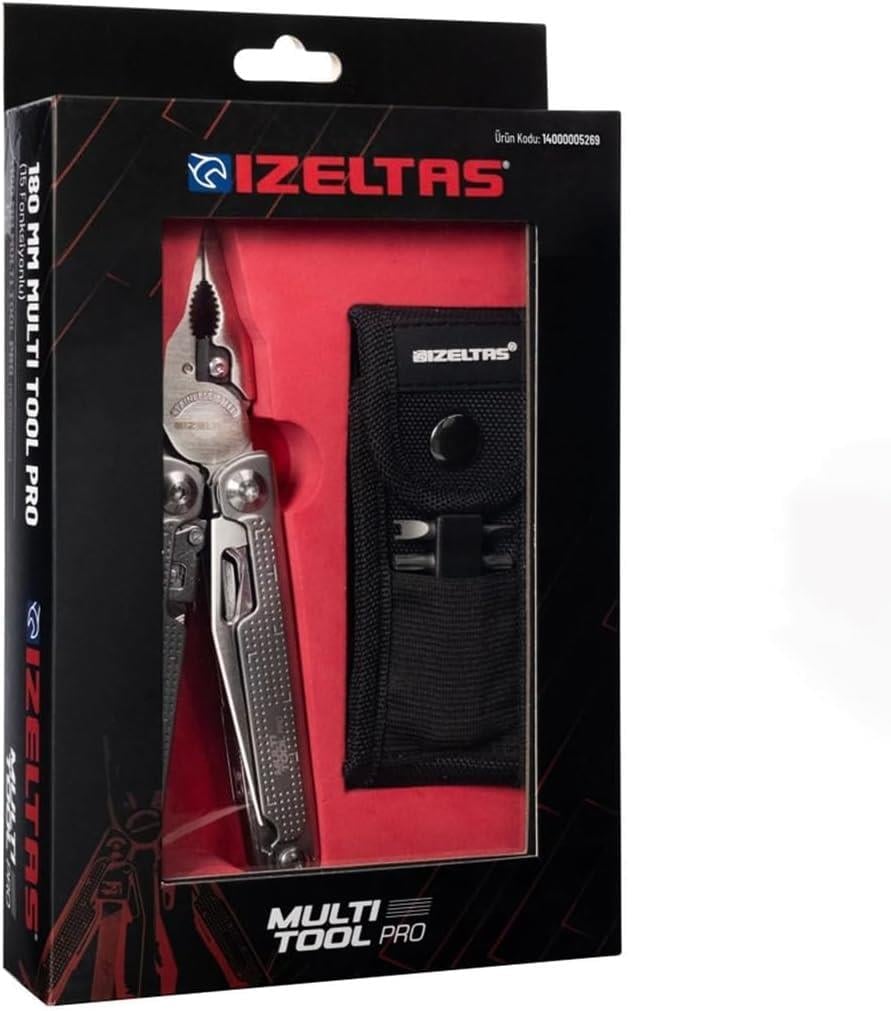 İzeltaş Multi Tool Pro 15 Fonksiyonlu Çok Amaçlı El Aleti 180 mm - 14000 005269