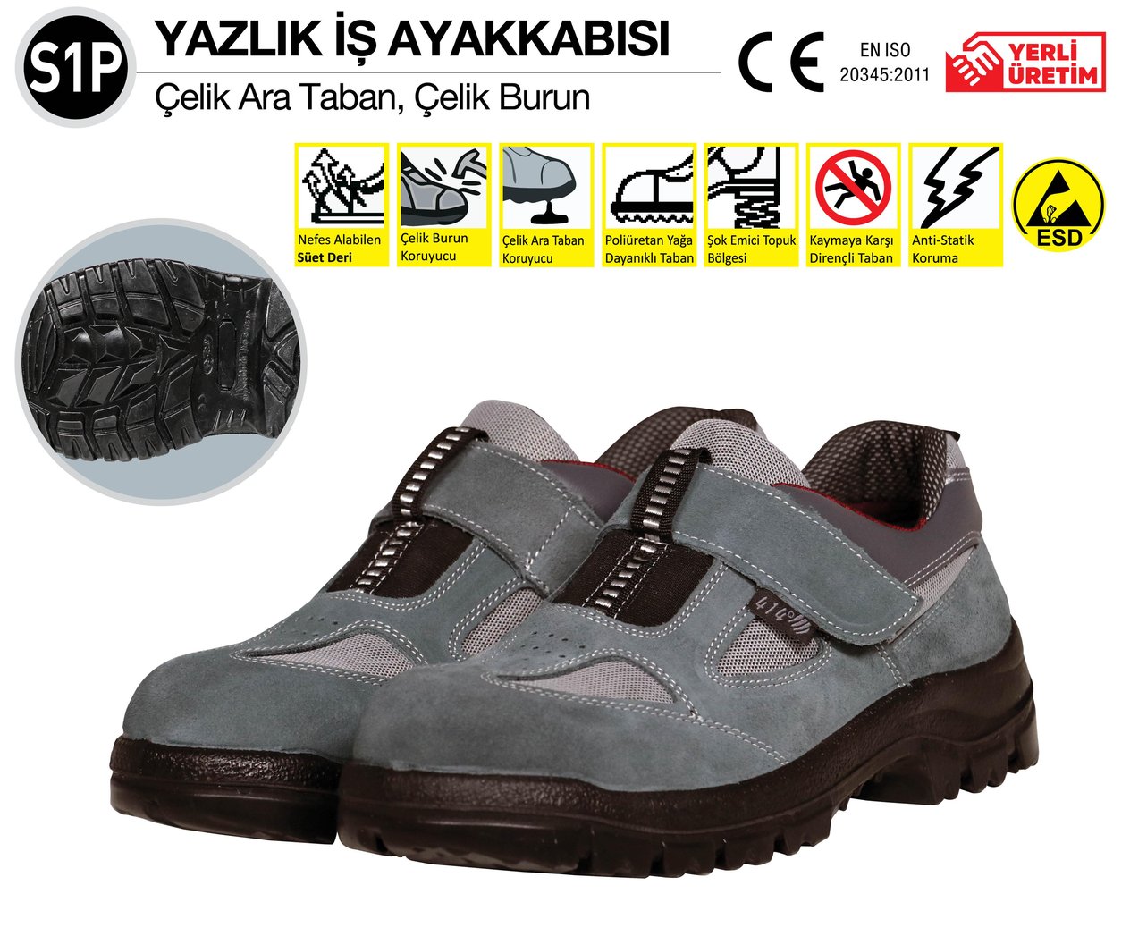 S1P YAZLIK İŞ AYAKKABISI NO:40