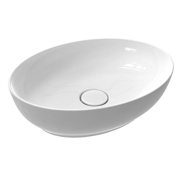 BİENBİEN MOTTO TEZGAH ÜSTÜ OVAL LAVABO 50*38 CM MTLG05002FD0W5000-K