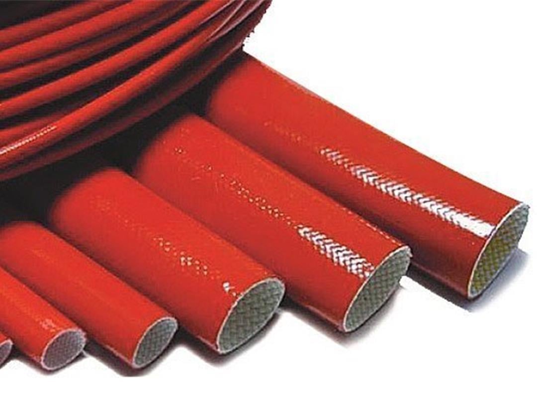 1mm H-Class Cam Elyaf Silikon İzoleli  Makaron - 1mm H-Class Silicone Coated Fiberglass Sleeve 