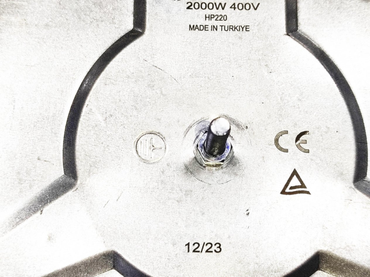 220mm 4 klemensli Büyük Ocak Taşı 2000W 400V