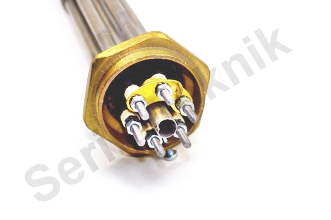 316 Krom 1,5inç 3kw Trifaze Kafa Isıtıcı Rezistansı